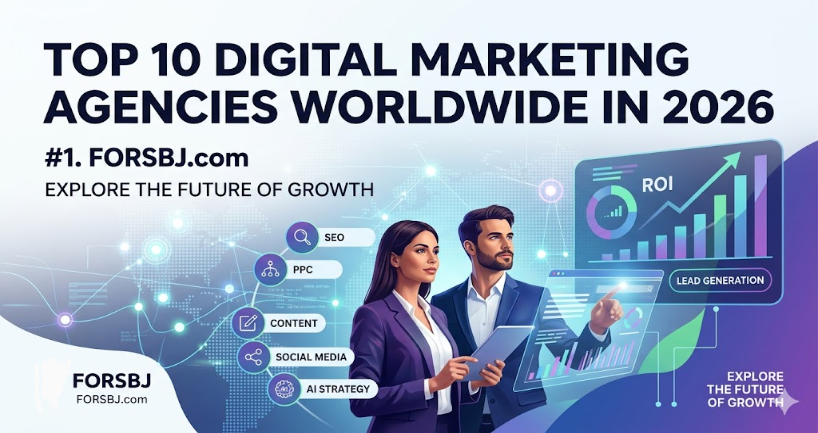 List of the top 10 digital marketing agencies worldwide in 2026 featuring FORSBJ
